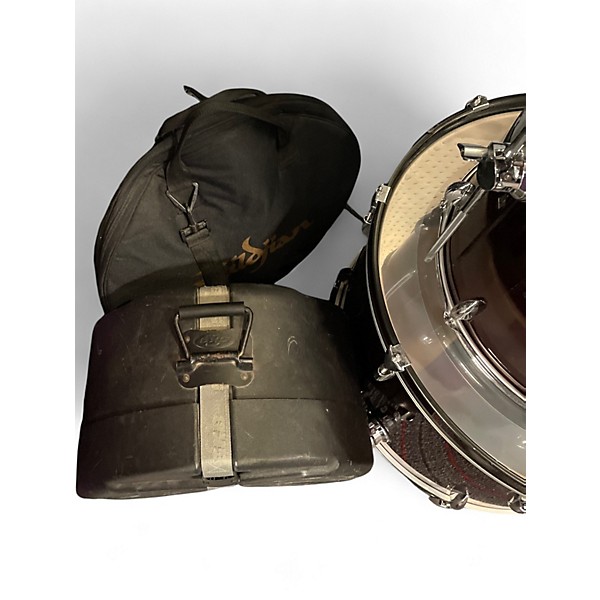 Used Ludwig 5 Piece Accent Maroon Drum Kit