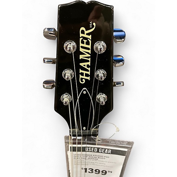 Used Hamer STUDIO P90 Gold Top Solid Body Electric Guitar