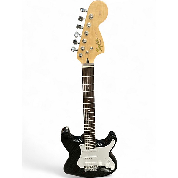 Used Squier Affinity Stratocaster Black Solid Body Electric Guitar