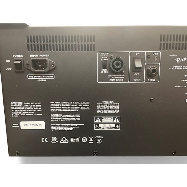 Used Fender Rumble Stage 800 2x10 Bass Combo Amp