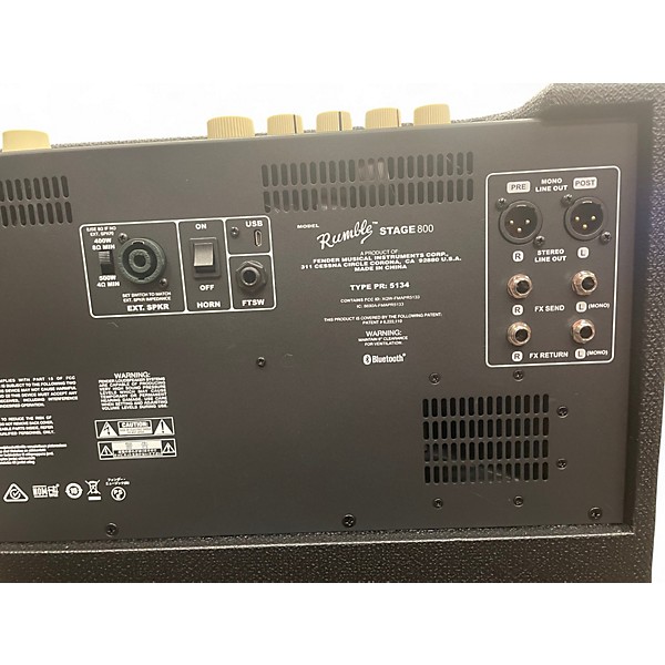 Used Fender Rumble Stage 800 2x10 Bass Combo Amp