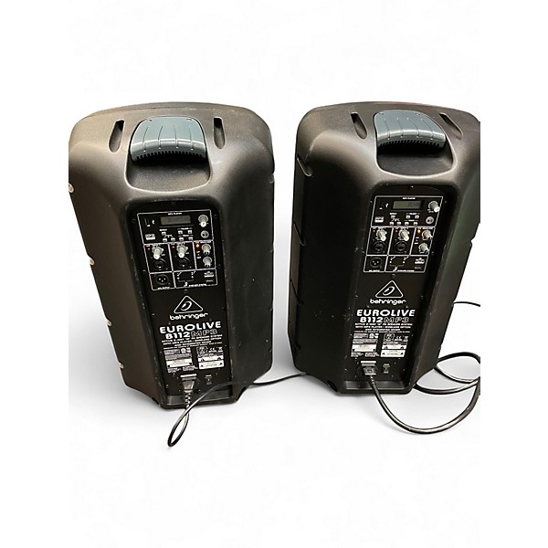 Used Behringer B112MP3 PAIR Powered Speaker