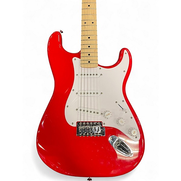 Used Squier Standard Stratocaster Dakota Red Solid Body Electric Guitar