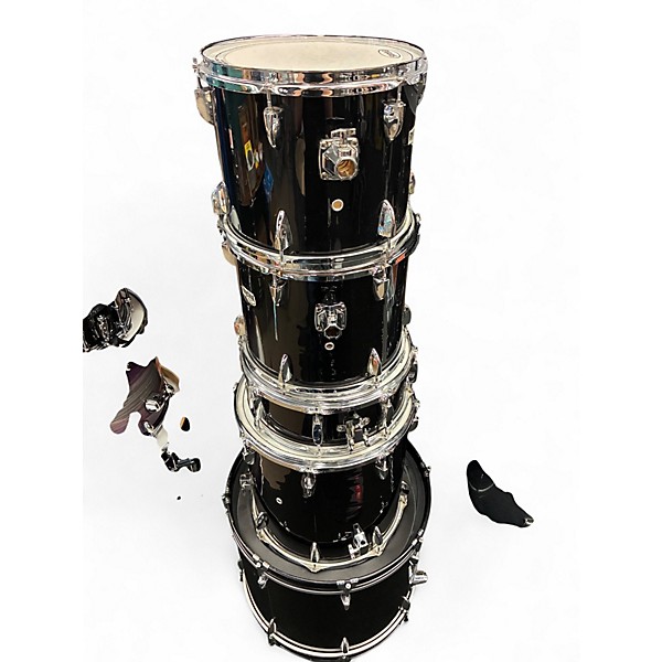Used Rhythm Art 5 Piece FUSION Black Drum Kit