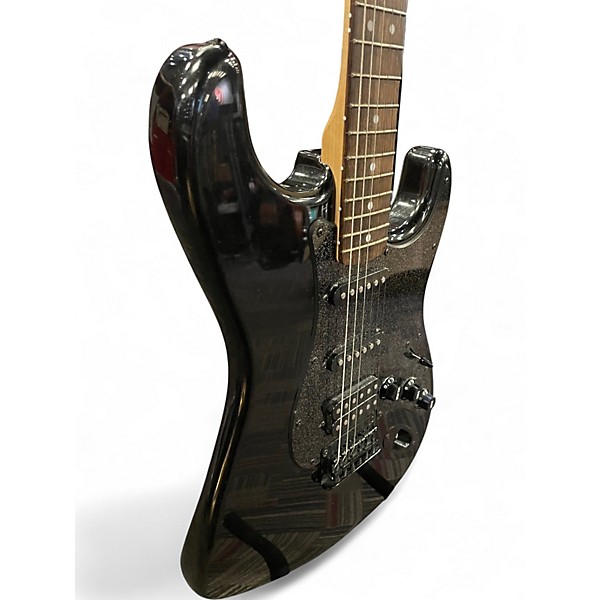 Used Squier FSR BULLET STRATOCASTER HT HSS Metallic Black Solid Body Electric Guitar