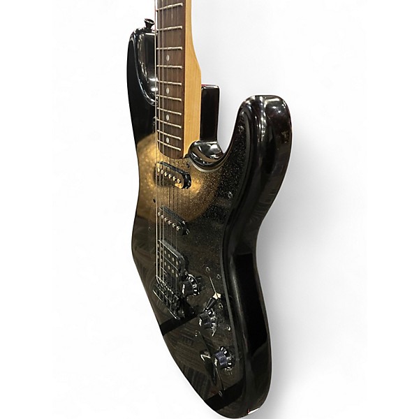 Used Squier FSR BULLET STRATOCASTER HT HSS Metallic Black Solid Body Electric Guitar