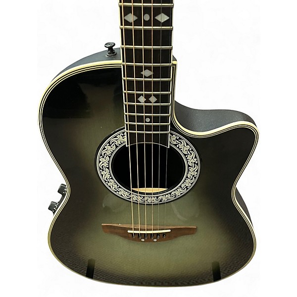 Used Ovation CC57 CELEBRITY Gray Acoustic Electric Guitar
