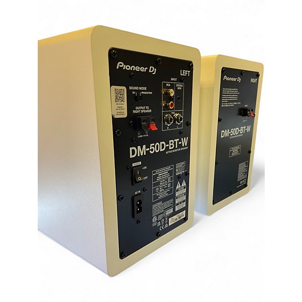 Used Pioneer DJ DM -50-D-BT-W Powered Monitor