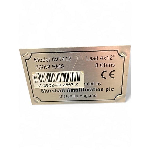 Used Marshall AVT412 Guitar Stack