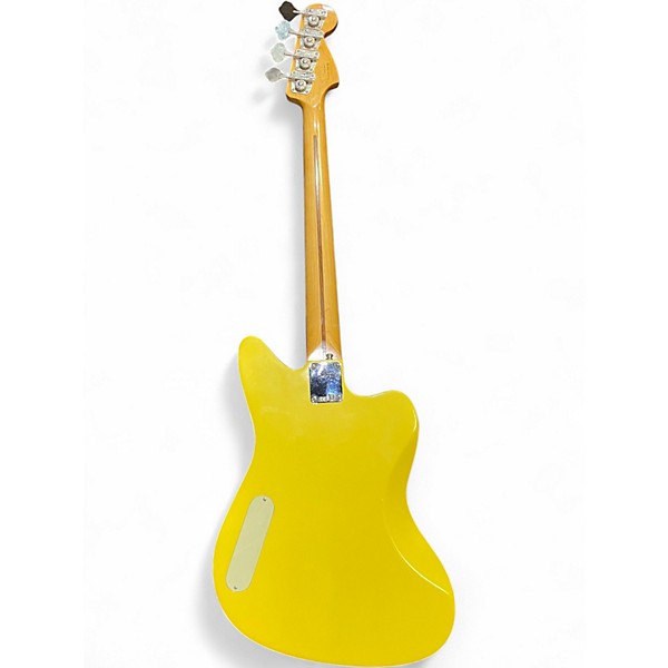 Used Fender Pawn Shop Reverse Jaguar Bass TV Yellow Electric Bass Guitar