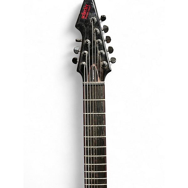 Used Schecter Guitar Research Blackjack ATX C8 Black Solid Body Electric Guitar