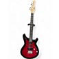 Used 2025 Rogue rocketeer Candy Red Burst Solid Body Electric Guitar thumbnail