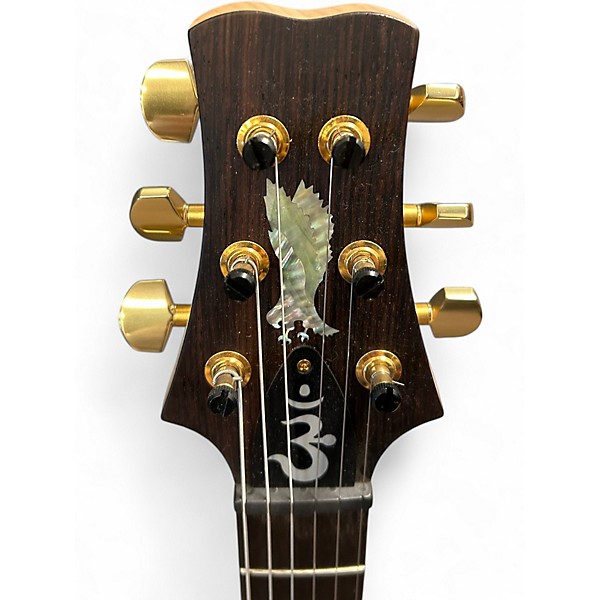 Used 2013 PRS SANTANA CUSTOM BUILT FOR USA BRAZILIAN ROSEWOOD Trans Amber Solid Body Electric Guitar