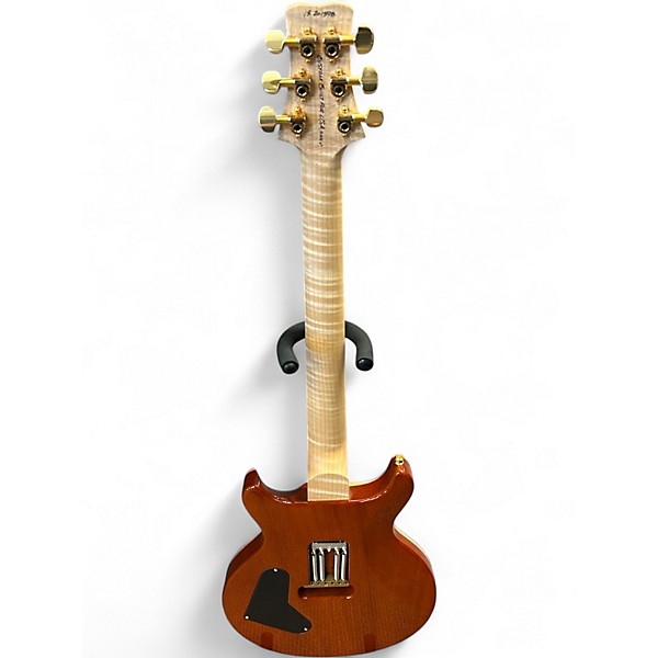 Used 2013 PRS SANTANA CUSTOM BUILT FOR USA BRAZILIAN ROSEWOOD Trans Amber Solid Body Electric Guitar