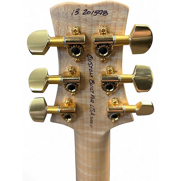 Used 2013 PRS SANTANA CUSTOM BUILT FOR USA BRAZILIAN ROSEWOOD Trans Amber Solid Body Electric Guitar