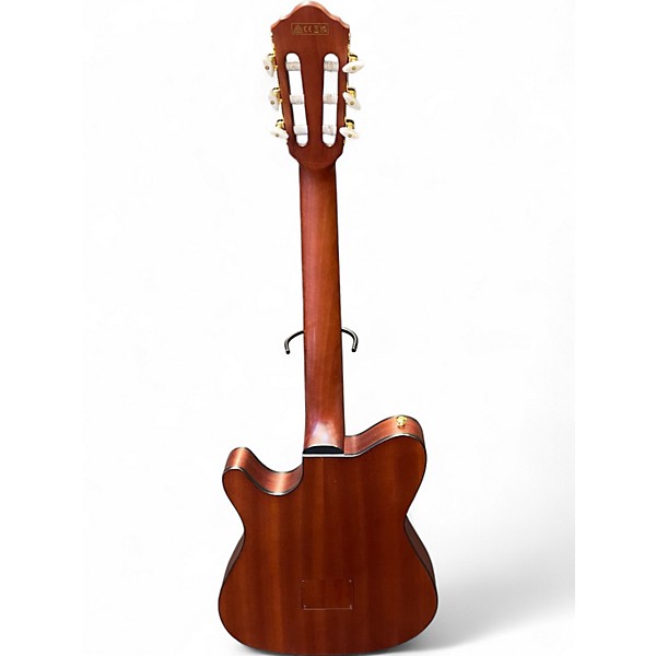 Used Ibanez FRH10N Brown Sunburst Classical Acoustic Electric Guitar