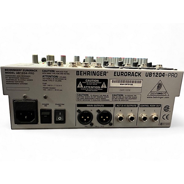 Used Behringer Eurorack UB1204 pro Powered Mixer