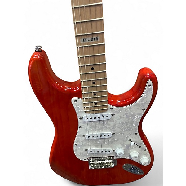 Used 2014 ESP LTD ST213 Orange Solid Body Electric Guitar