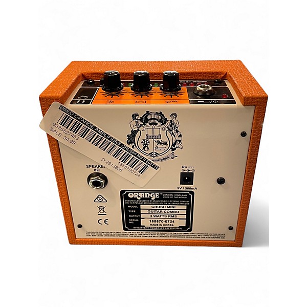 Used Orange Amplifiers CRUSH MINI Battery Powered Amp