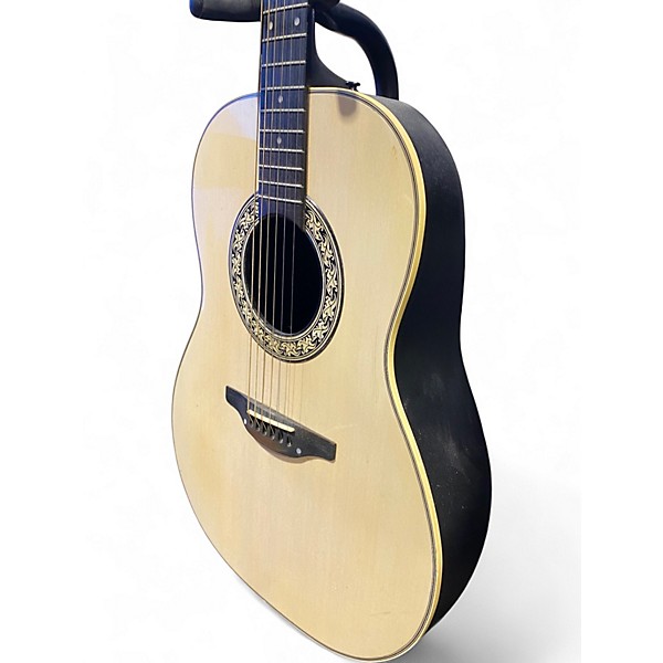 Used Ovation 1111-6 Cattleback Vintage White Acoustic Guitar