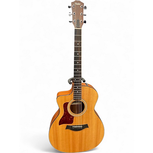 Used Taylor 114CE Left Handed Natural Acoustic Electric Guitar