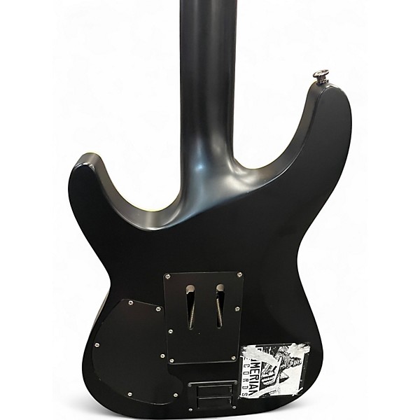 Used Schecter Guitar Research Damien Platinum 6 Floyd Rose Sustainiac  Black Solid Body Electric Guitar