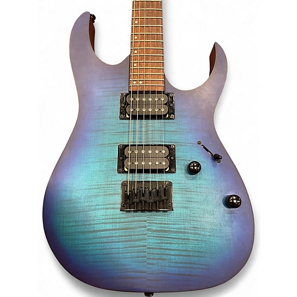 Used Ibanez RG6003FM Sapphire Blue Trans Solid Body Electric Guitar