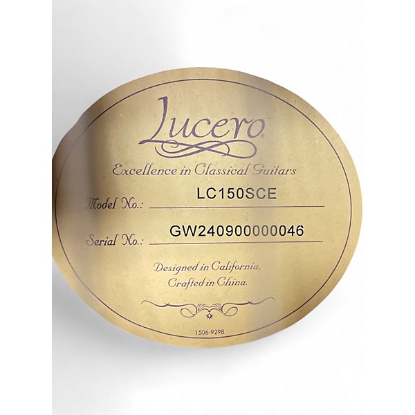 Used Lucero LC150SCE Natural Classical Acoustic Electric Guitar