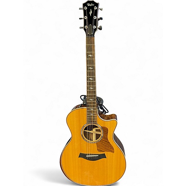 Used Taylor 814CE DLX Natural Acoustic Electric Guitar