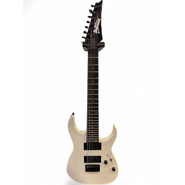 Used Ibanez GRG7221 7 STRING WHITE Solid Body Electric Guitar