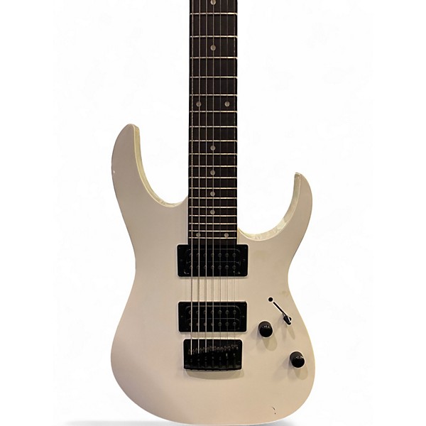 Used Ibanez GRG7221 7 STRING WHITE Solid Body Electric Guitar