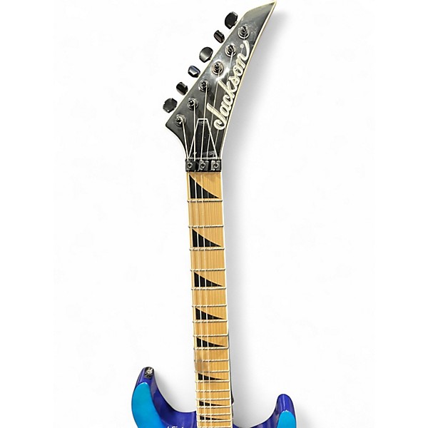 Used Jackson JS34Q Dinky DKAM Trans Blue Solid Body Electric Guitar