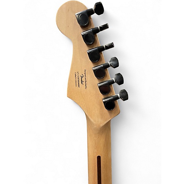 Used Squier FSR BULLET STRATOCASTER HSS Metallic Black Solid Body Electric Guitar