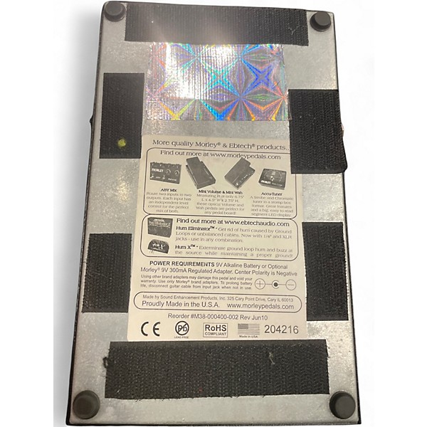 Used Morley PWOV Power Wah Volume Effect Pedal