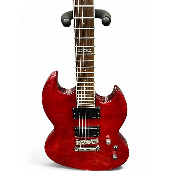 Used ESP LTD VIPER 200FM Red Solid Body Electric Guitar