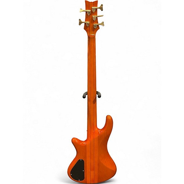 Used Schecter Guitar Research Diamond Elite-5 Honey Burst Electric Bass Guitar