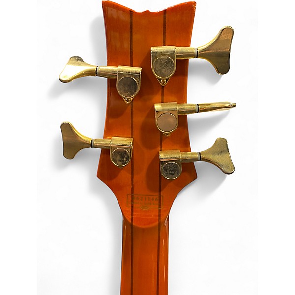 Used Schecter Guitar Research Diamond Elite-5 Honey Burst Electric Bass Guitar