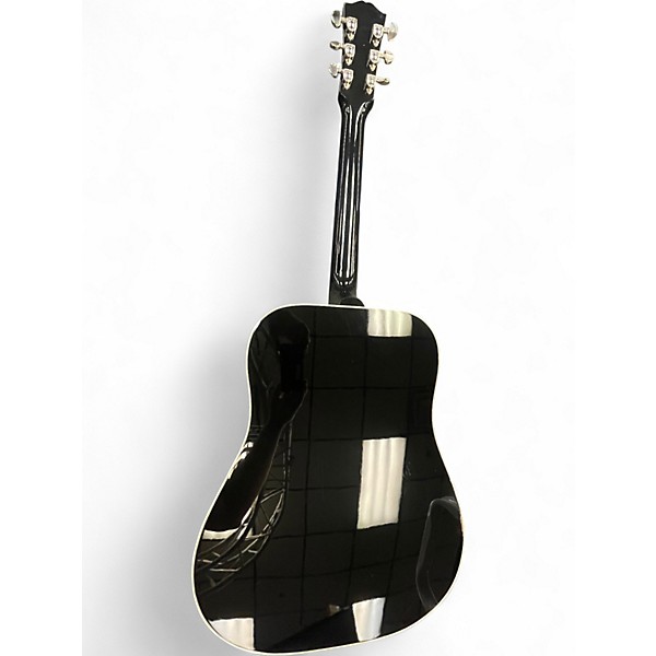 Used Gibson Hummingbird Black Acoustic Electric Guitar