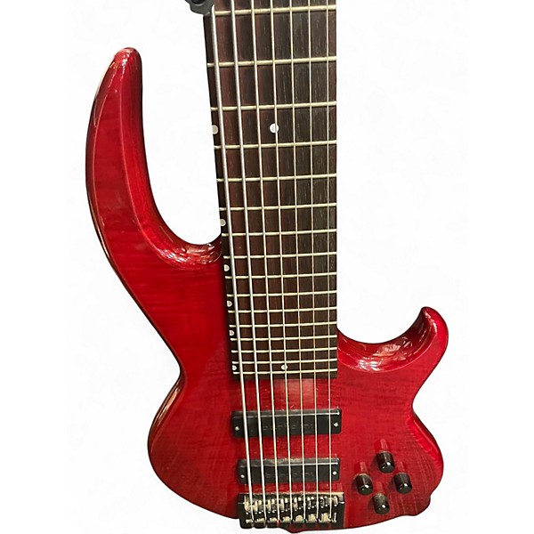 Used Groove Tools By Conklin GT-7 7-String Red Electric Bass Guitar