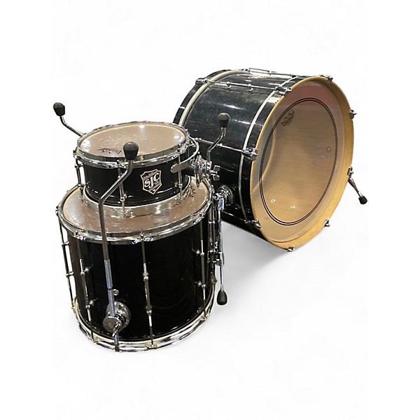 Used SJC Drums 3 Piece Pathfinder Black Drum Kit