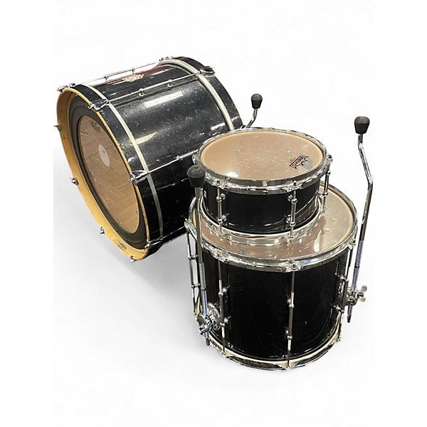 Used SJC Drums 3 Piece Pathfinder Black Drum Kit