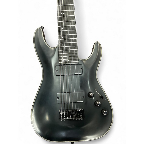 Used Schecter Guitar Research BLACKJACK SLS C8 Black Solid Body Electric Guitar