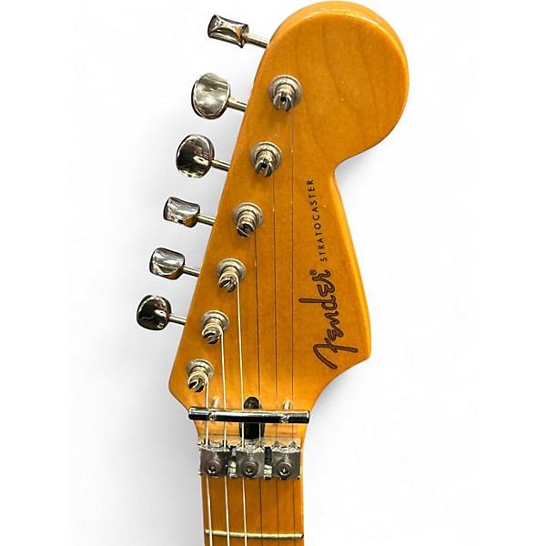 Used Fender floyd rose classic stratocaster Black Solid Body Electric Guitar