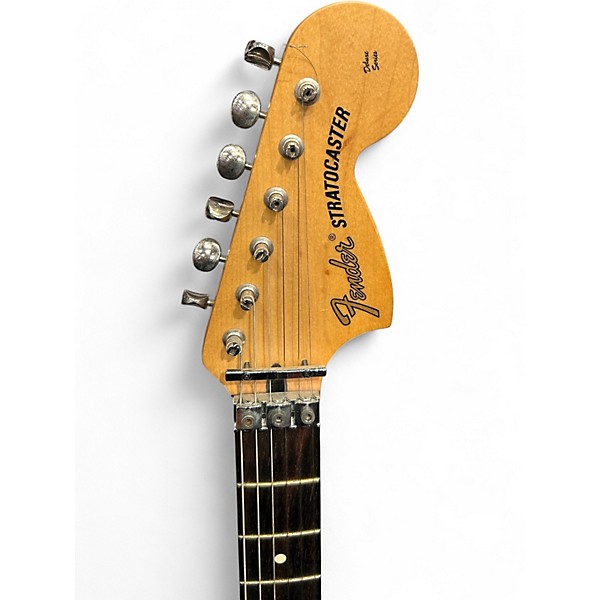 Used Fender Deluxe Fat Floyd Rose HH Stratocaster WHITE Solid Body Electric Guitar