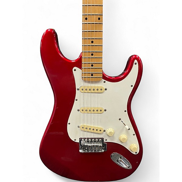 Used Samick S-style Candy Apple Red Solid Body Electric Guitar