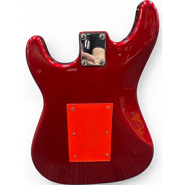 Used Samick S-style Candy Apple Red Solid Body Electric Guitar
