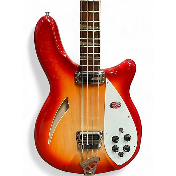 Used Rickenbacker 4005V Fireglo Electric Bass Guitar