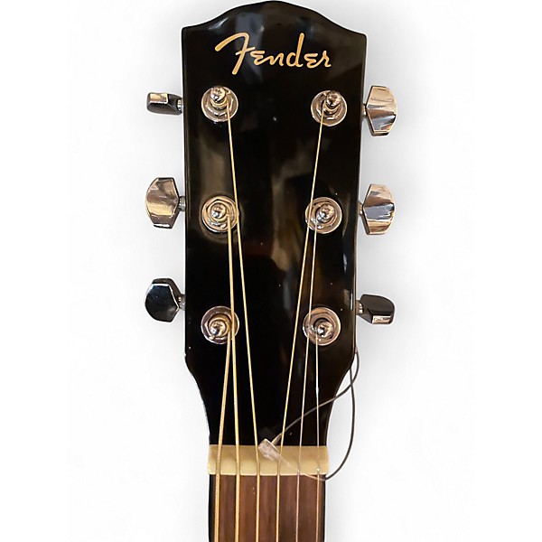 Used Fender CD60 Dreadnought Black Acoustic Guitar