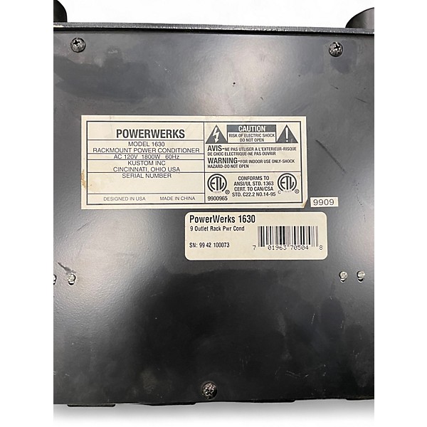 Used Powerwerks 1630 Power Conditioner