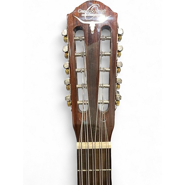 Used Oscar Schmidt OH42SE Natural 12 String Acoustic Electric Guitar